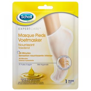 Scholl - Masque Pieds Nourrissant à l'huile d'argan- 1 paire