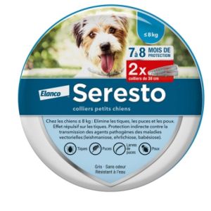 Seresto - collier anti-puce petits chiens - lot de 2