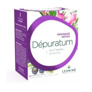 Lehning - Dépuratum drainage/détox - 60 gélules