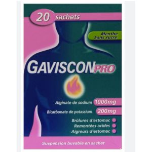 Gavisconpro - Suspension Buvable Menthe Sans Sucre - 20 Sachets