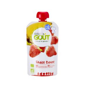 Good Goût - Gourde de fruit fraise banane dès 4 mois - 120 g