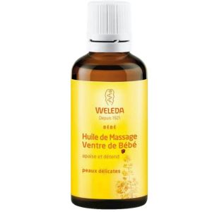 Weleda - Huile de massage ventre de bébé - 50mL