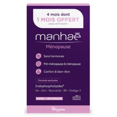 Manhaé - Féminité Ménopause - 4 mois dont 1 offert