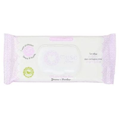 Musc Intime - Lingettes intimes Musc Blanc - 30 lingettes